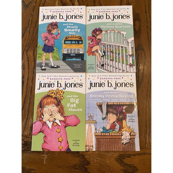 Junie B. Jones First Boxed Set Ever Books 1-4 By Barbara Park Hardcover - Picture 4 of 7